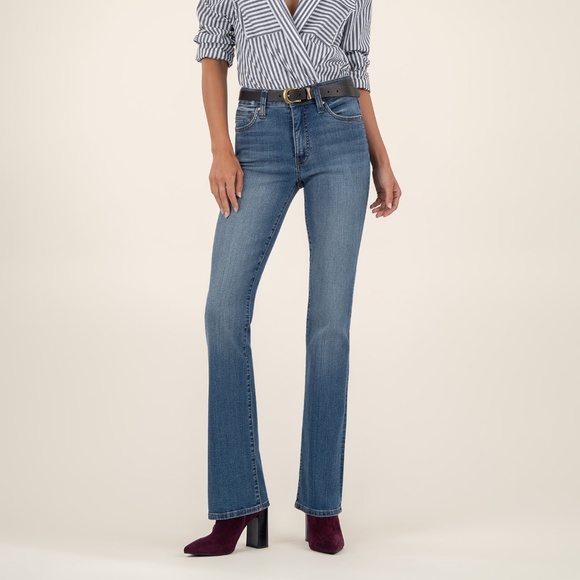 Kut from the Kloth Natalie High Rise Bootcut Size 88 / Interactive W/Dark Base W - Picture 1 of 3